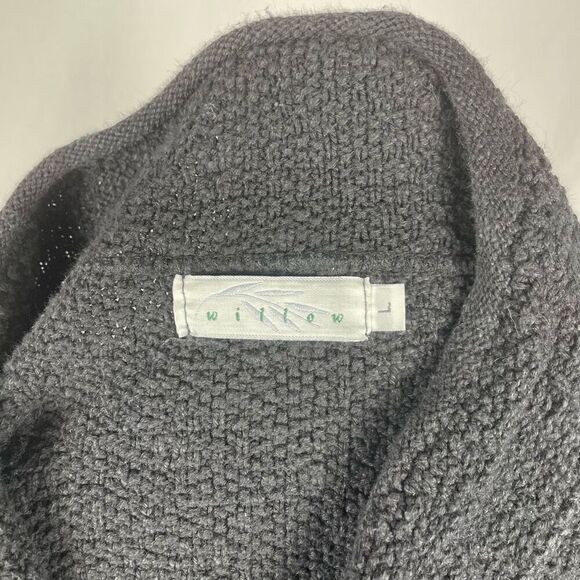 Willow Anthropologie Textured 100% Cotton Lagenlook Cardigan Sweater - Women’s L - Picture 6 of 7
